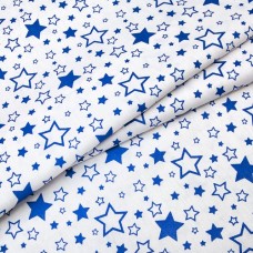 Звезды синие на белом